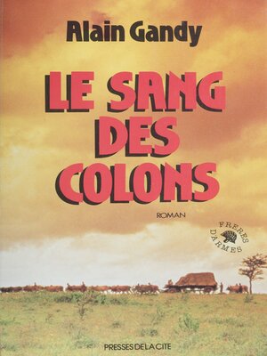 cover image of Le Sang des colons